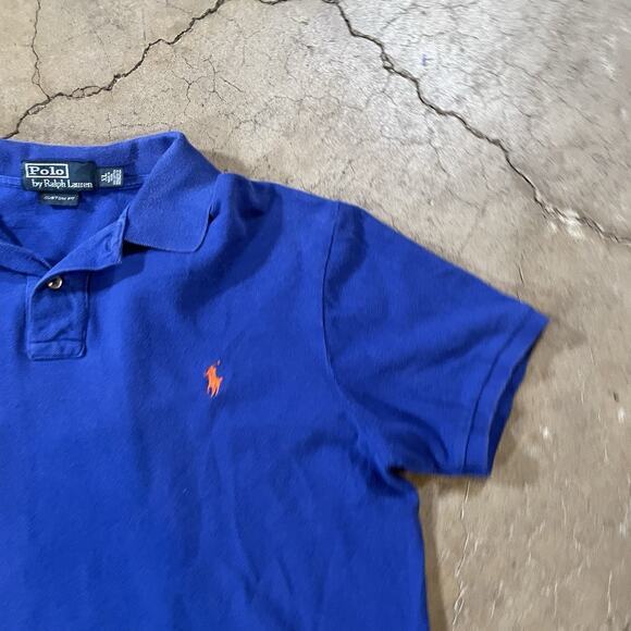 Polo Ralph Lauren Polo Shirt Men's XL Classic Fit Mesh Pony Logo Blue - Picture 2 of 7